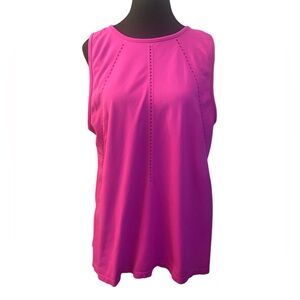 Athleta Magenta Relaxed Tank Top GUC L